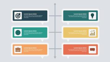 6 Step Infographic - 002 vector