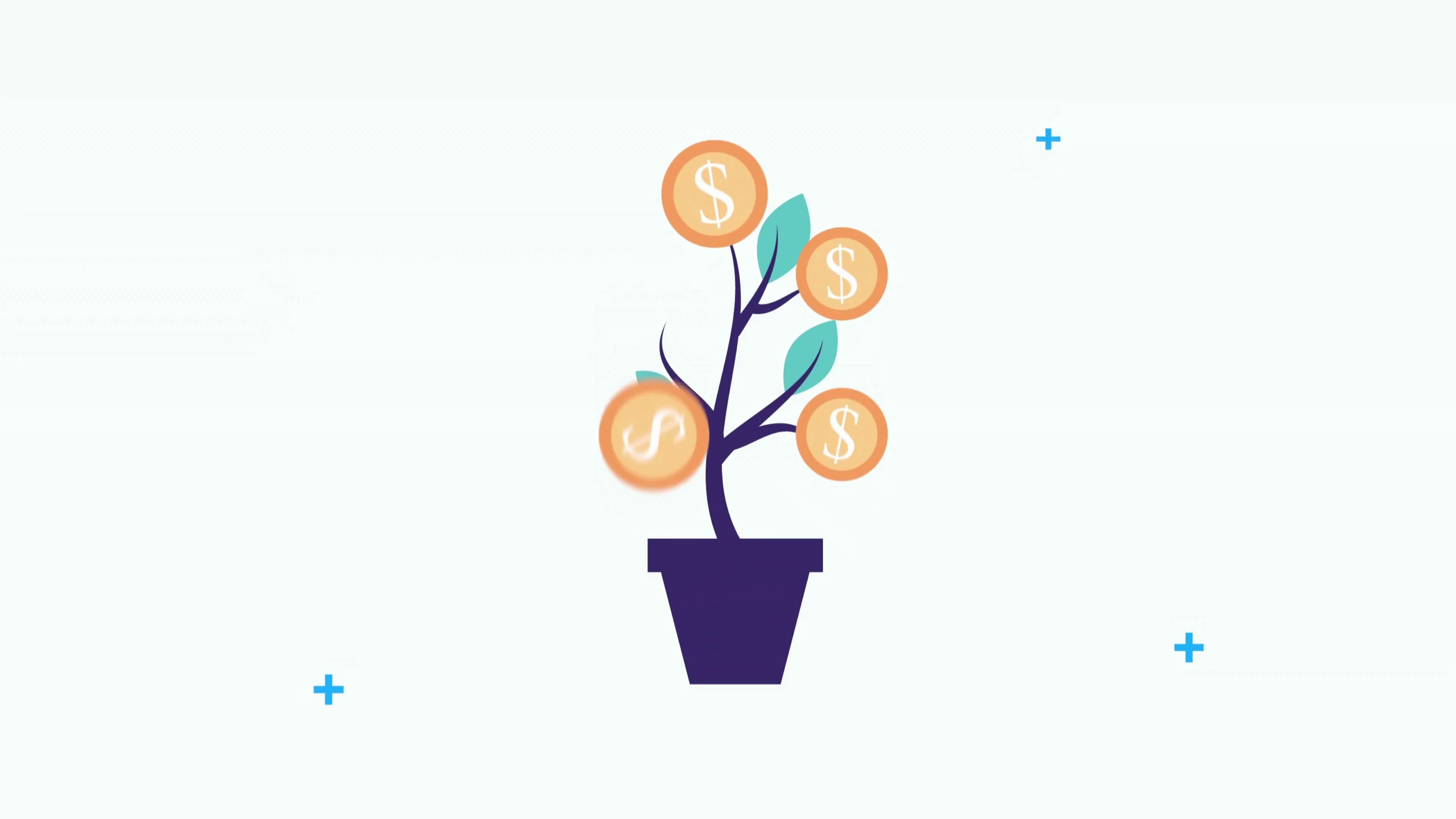 money tree Global stock market investment 44849787 Stock Video at Vecteezy