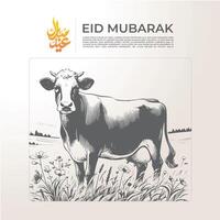 eid Alabama azha Mubarak vector