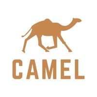 camel flat modern simple logo vector