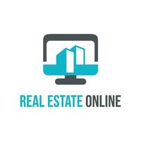 real estate market logo vector