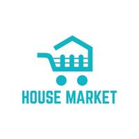 real estate market logo vector