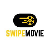 swipe movie logo vector