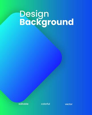 Simple colorful gradient background. Social media template illustration.