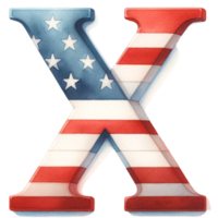 4th of July Alphabet and Number bringing the essence of Independence Day to your creations png