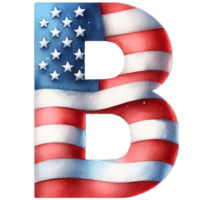 4th of July Alphabet and Number bringing the essence of Independence Day to your creations png