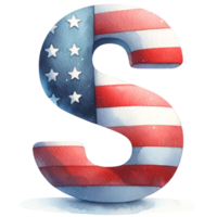 4th of July Alphabet and Number bringing the essence of Independence Day to your creations png