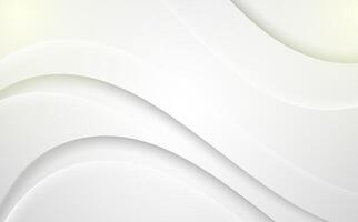 White wave smooth soft simple abstract background design vector