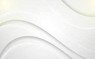 White wave smooth soft simple abstract background design vector