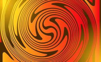 orange swirl circle abstract background design vector