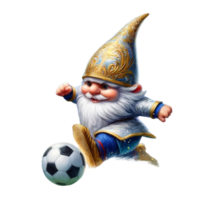 Football gnome clipart chaque gnome est méticuleusement illustré dans haute résolution, permettant pour clair impressions même dans grand tailles png
