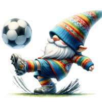 fotboll gnome ClipArt varje gnome är noggrant illustrerade i hög upplösning, tillåter för klar grafik även i stor storlekar png