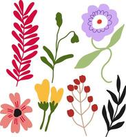 florals element design for templates. vector