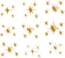 oro espumoso estrella colección vector