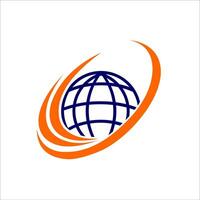 globe logo design illustration vector