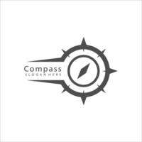 Compass Rose logo design illustration vector