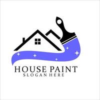 paint house logo template illustration design vector