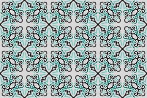 a seamless pattern with a decorative ornament in brown and beige. vector