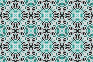 a seamless pattern with a decorative ornament in brown and beige. vector