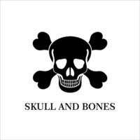 skull head logo template illustration design vector