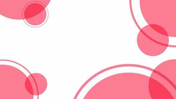 Simple modern flat background with abstract circle design vector