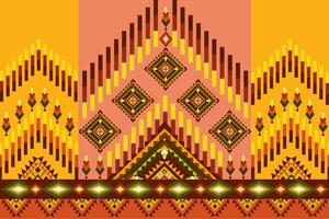 Pixel pattern ethnic oriental traditional fabric pattern textile African Indonesian vector