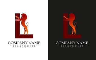 lion logo symbol illustration design vector