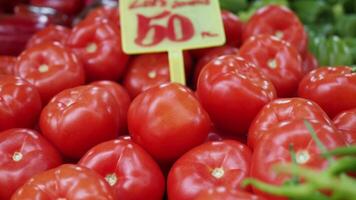 fresh tomato selling at local shop video