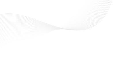 Abstract grey smooth wave lines Isolated on transparent background, Digital future technology concept background vector