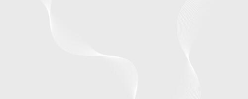 Modern abstract background with wavy lines, Abstract white digital blend wave lines and technology background vector