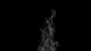 3d rendering grey fire animation isolated on dark background video