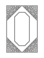 Classic style frame design with exquisite engraving and luxury vector
