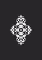 Mandala Pattern Stencil doodles sketch vector