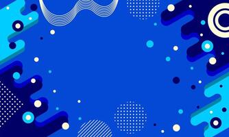 abstract geometry blue background. flat design style vector