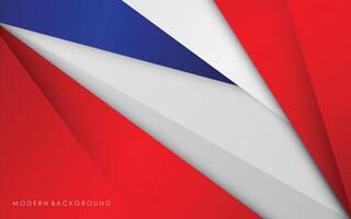 modern abstract white and red with blue color background vector