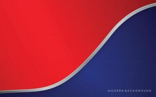 modern abstract white and red with blue color background vector