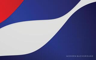 modern abstract white and red with blue color background vector