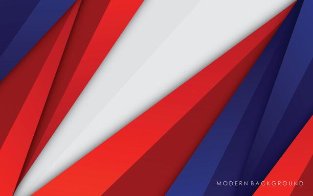 Modern red and blue abstract white background