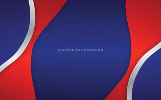 Modern red and blue abstract white background vector