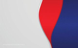 modern abstract white and red with blue color background vector