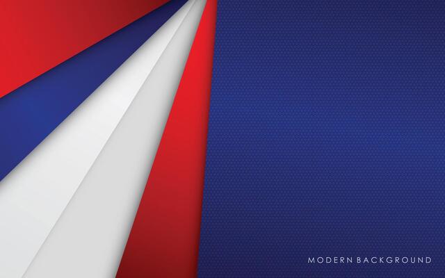 Modern red and blue abstract white background
