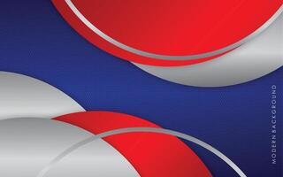 Modern red and blue abstract white background vector