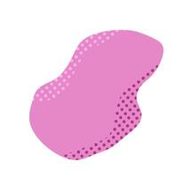 aesthetic shape with dot texture. abstract shape element for your design vector