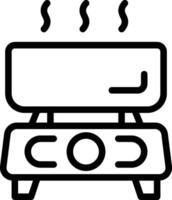 Stove Icon. Burner Gas Stove Pan Icon vector