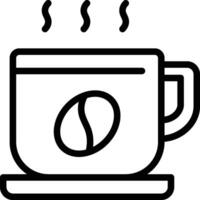 caliente café icono. taza de café icono vector