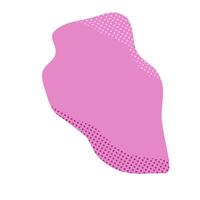 aesthetic shape with dot texture. abstract shape element for your design vector
