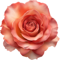 Rose - fresh Hybrid tea flower isolated for Valentine's Day png