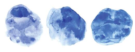 azul acuarela resumen fondo, forma, diseño elemento. vistoso mano pintado textura, lavar. resumir nubes, mar, agua textura. vector