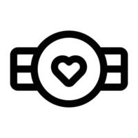 Simple Love Belt icon. The icon can be used for websites, print templates, presentation templates, illustrations, etc vector