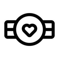 Simple Love Belt icon. The icon can be used for websites, print templates, presentation templates, illustrations, etc vector